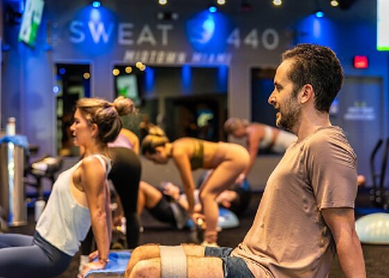 Sweat 440 fitness studio on Purdy Avenue, Miami Beach