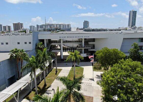 Miami Beach Senior High School on Prairie Avenue